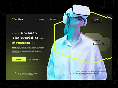 Mptbox - Metaverse website 3d 3d animation 3d motion design hero section illustration landing page meta meta verse metaverse motion design nft phenomenon ui ux web design website