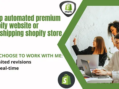 SET UP AUTOMATED SHOPIFY WEBSITE OR DROPSHIPPING SHOPIFY STORE automated shopify dropshipping dropshipping shopify store shopify website