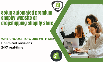 SET UP AUTOMATED SHOPIFY WEBSITE OR DROPSHIPPING SHOPIFY STORE automated shopify dropshipping dropshipping shopify store shopify website