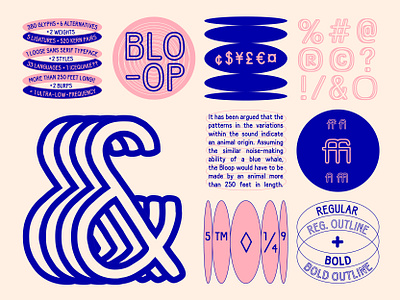 & BLOOP ampersand bloop font grid sans serif type typeface typography