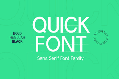 FREE DOWNLOAD!!! QUICK - SANS SERIF FAMILY FONT clean design displayfont elegant familyfont font free freebie freedownload freefont illustration letter lettering logo minimalist posterfont sansserif simple typeface typography