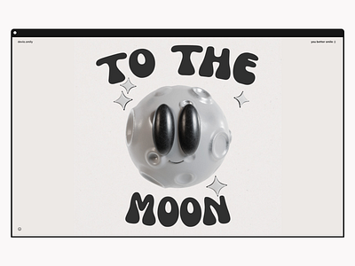 smily free 3D Assets 3d animation asset blender crypto free graphic design logo moon smily ui webdesign