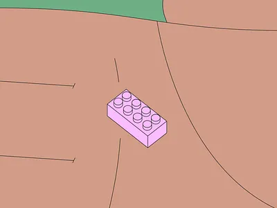 Lego 2d colorful design digital fat fingers hand illustration kapustin lego outline personal project scin vector