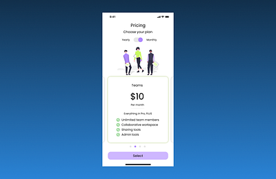 100 Day UI Challenge Day 30 - Pricing 100dayuichallenge dailyuichallenge day30 design mobile pricing ui uiuxdesign ux