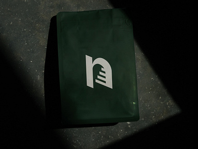 Nocturnal Roasting Lab brand branding coffee coffee bag design fort worth identity lab logo n nocturnal roasting specialty coffee staircase stairs type