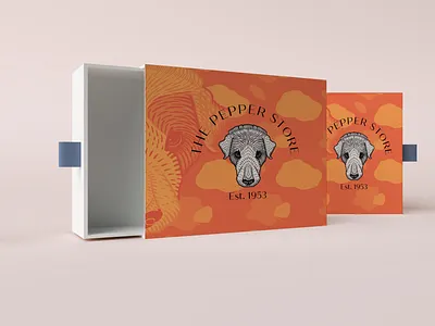 The Pepper Store Packaging branding design dog dog store graphic design logo packaging packaging design pet pet clothing store branding