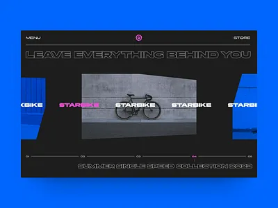 Bicycle Store — Web Design branding e commerce landing page online store shop shopping ui ui design ux ux design web website