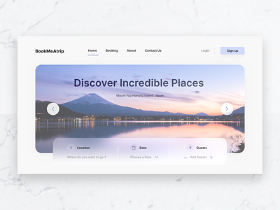 Travel landing page minimal travel travelling trip ui uidesign ux uxdesign webdesign