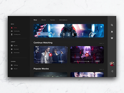 Streaming UI concept netflix stream streaming streaming ui ui ui design ux uxdesign