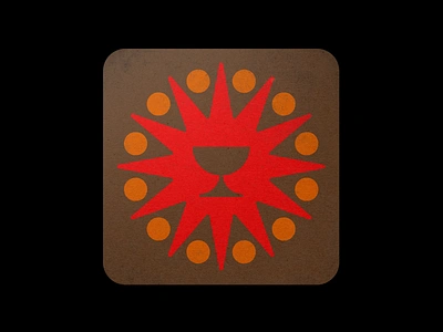 Solar Goblet beer beverage coaster cup drinking drinks energy goblet icon logo planets royal solar solstice sun symbol