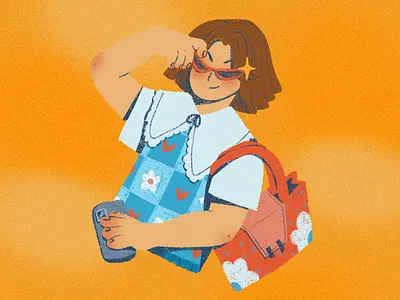 Fashionista adobe art character character design design fashion fashion illustration graphic design illustration kidslit peachtober photoshop texture