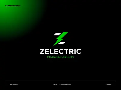 Logo for an charging point brand branding charging logo charging point logo clean design electric electric logo green logo icon identity illustration logo minimal netherlands spotify ui vector z charge logo z logo