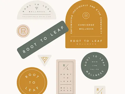 Root to Leaf Wellness Branding and Logo branding design logo logodesign vector