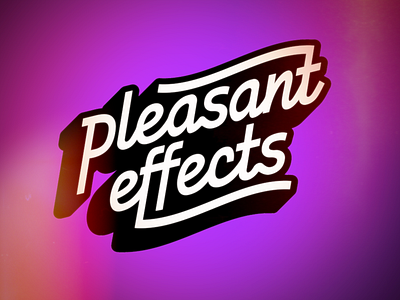 Logotype & Brand Mark // Pleasant Effects branding design graphic design illustration logo typography vector