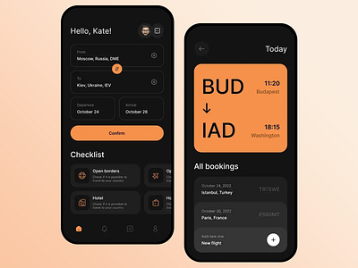 Modern Travel Booking App Design airline app app design booking app booking platform booking system flight booking flight tracker interactive cards mobile app travel travel assistant travel companion travel planner trip management trip organizer typography ui design user friendly ux design ux ui