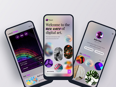 Planet: A NFT Marketplace Visual Design Concept design figma ui