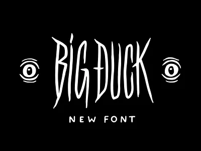 Big Duck font big design duck font illustration lettering typeface typography