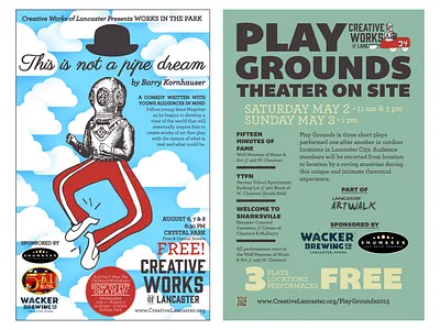 Creative Works of Lancaster Posters advertising graphic design illustration poster design typography