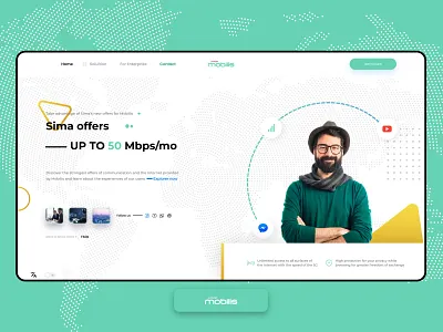 ISP website - mobilis developer graphic design interactive ui user experince user interface ux