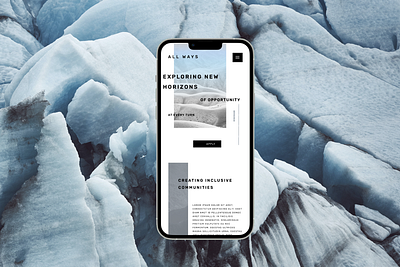 Exploring New Horizons branding design editorial design logo minimalism typography ui website