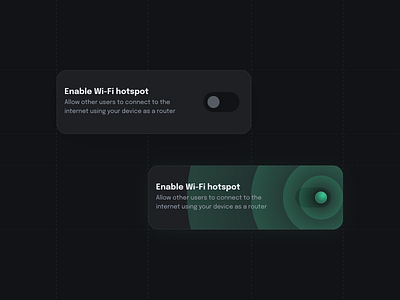 Hotspot switch | Daily UI Challenge 015 (ON/OFF switch) 015 dailyui design graphic design hotspot mobile settings sketch switch ui wifi