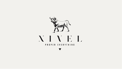 NIVEL branding branding design icon logo logo design logobrand nivel proper restuarant steak steak house
