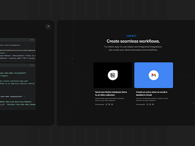 Attio – Atlas Integrations attio branding cards clean details docs grid integrations minimal modern saas shapes tech ui