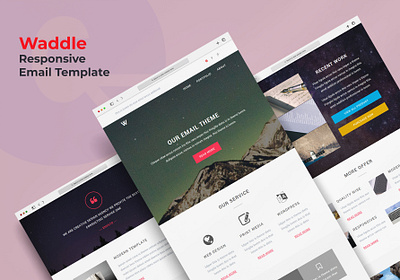 Waddle - Responsive Email Newsletter Template ecommerce templates