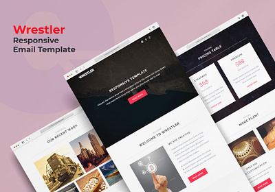Wrestler - Responsive Multipurpose Email template ecommerce templates