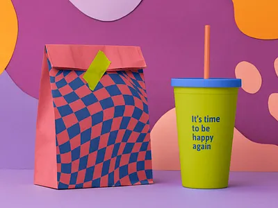 Funky Product Mockups | Colorful Food Packaging & Backdrops 2022 bag mockup blank space brand identity branding branding and packaging branding mockup colorful digital art editable food packaging mockup funky graphic design logo mockup paper cup mockup papercraft product backdrop product mockup psd