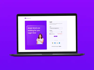 Login Screen UI Design app branding design designing designsystem illustration illustrator logo music opentowork system ui ux uxdesign vector work