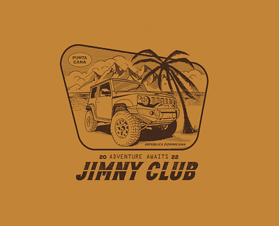 JIMNY CLUB badged branding design graphic design illustration illustrator logo tshirt vector