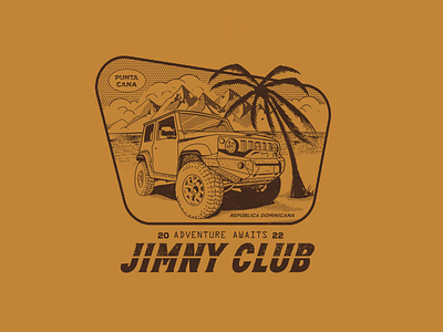 JIMNY CLUB badged branding design graphic design illustration illustrator logo tshirt vector