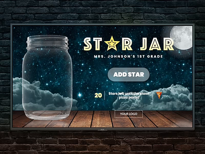 Interactive Star Jar classrooms digital signage html interactive school signage star jar teachers touch screen