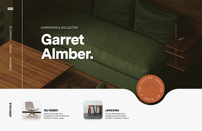 Daily UI 003 - Landing Page branding chairs clean design illustration landing page simple ui ux visual design