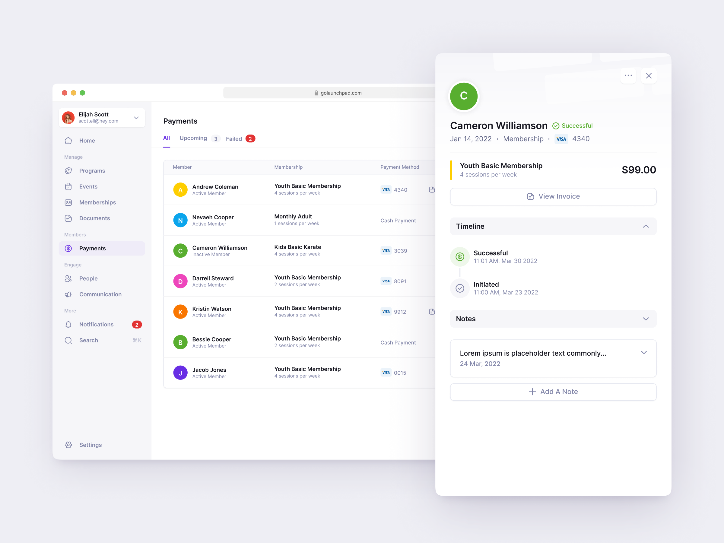 Example of Mvp · Web & Mobile Product Experience