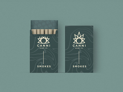 Canni Hemp Co Smokes Packaging branding design graphic design illustration packaging vector