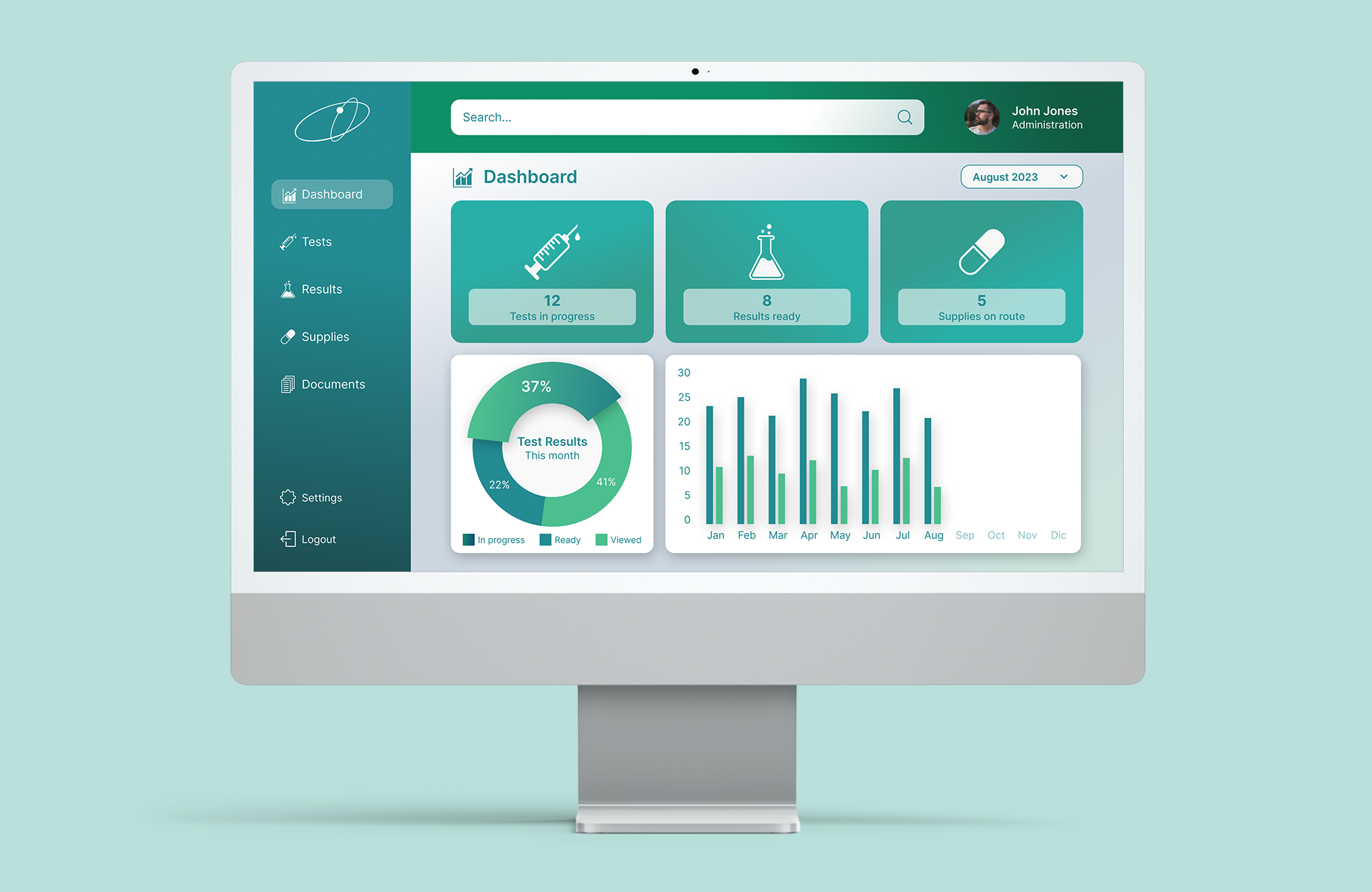 Online Test Result Platform b2b design figma graphic design prototype service system ui ux wireframe