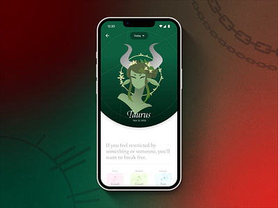 Illustrative Daily Horoscope App 2d design adobe after effects animation app app design aries art concept daily horoscope figma graphic design horoscope illustration illustrator leo motion graphics taurus ui zodiac