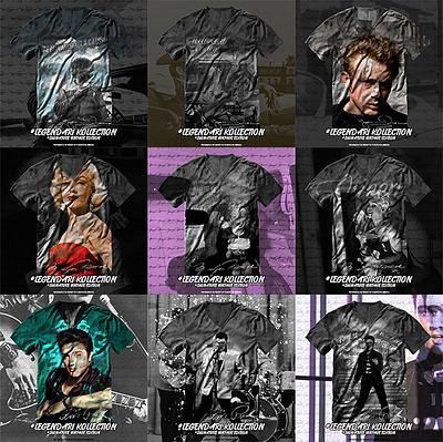 LEGENDARI Kollection - Signature Vintage Edition T-Shirts apparel branding clothing design graphic design illustration logo t shirt typography vector