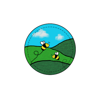 Spring Badge dribbbleweeklywarmup illustration photoshop spring badge