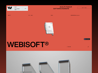 Clone Awwwards - WEBISOFT awwward clone landing pages ui design ui trending website design