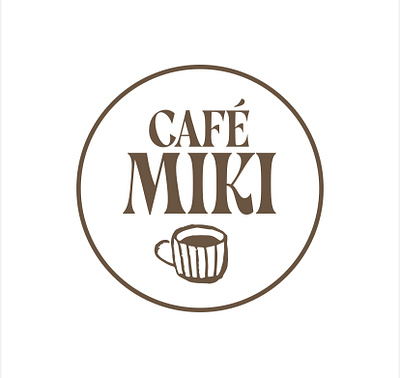 Logo kavárny CAFÉ MIKI graphic design