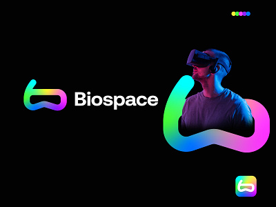 Virtual Reality Logo - Tech Futuristic Logo - Metaverse Logo augmented reality b logo branding ecommerce flat futuristic gradient logo letter mark monogram logo logodesign metaverse modern logo mutlivr symbol technology logo vector virtual reality vr ar vr logo web3