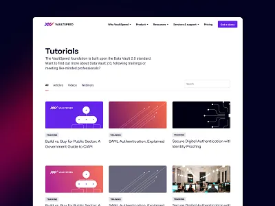 Vaultspeed recourses blog branding digital design resources saas saas website typography ui ux design visual design