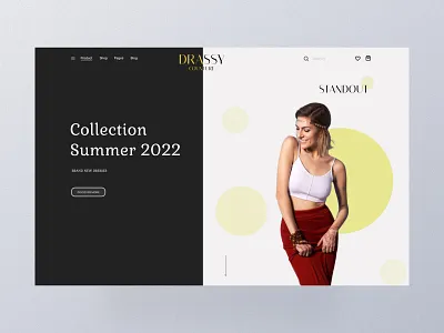 Summer collection hero page design. beauty branding landing page make up minimal portfolio product product page template ui design ux web design
