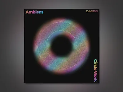 CircleWork #2 [2048x2048] aqua art blue blur circle computer graphics computer graphics design design digital art gradient grain graphic graphic design noise pink purple round yellow