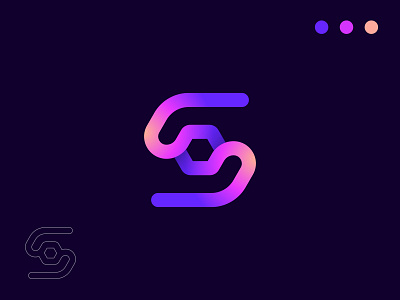 Blockchain Logo - Letter S , Blockchain . a b c d e f g h i j k l bitcoin blockchain logo branding creative logo crypto crypto wallet cryptocurrency design ethereum ico icon logo logotype m n o p q r s t w x y z modern logo monogram saas software symbol