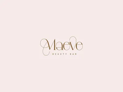 Maeve ‣ minimal logo design beauty branding custom lettering design hand lettering logo logo design logotype minimal typography vector wordmark