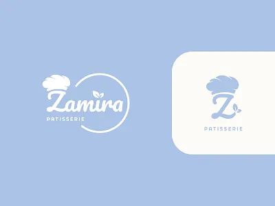 Zamira Patisserie branding cake design graphic design illustration lettering logo logotype minimalistic patisserie pies sweet logo z logo z logotype